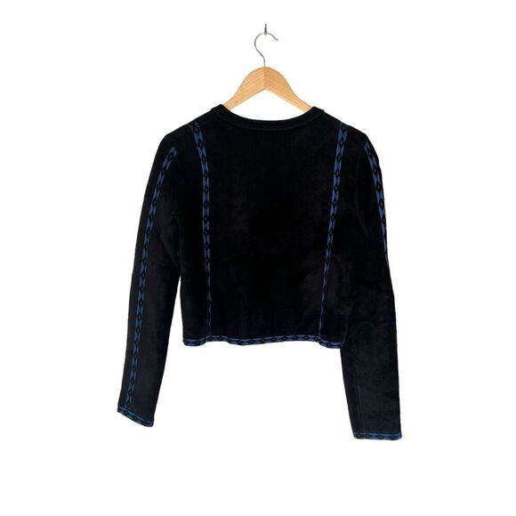 Maje Cardigan Geometric-Print Cardigan Black Large - Picture 10 of 15